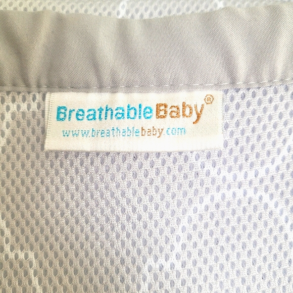 Breathable Baby Classic Gray Mesh Crib Liner - Picture 2 of 4